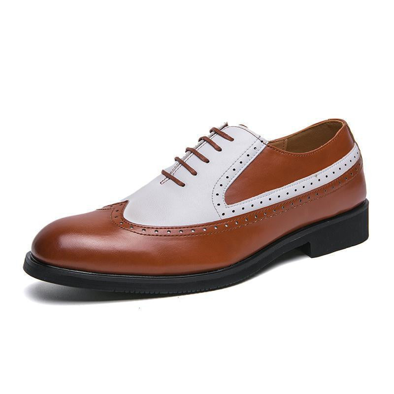 Fashion Men's British Style Brogue Leather Shoes