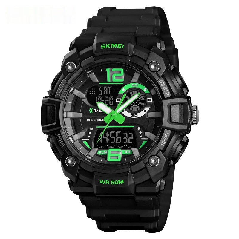 Black Gold Multi-functional Waterproof Men's Electronic Watch