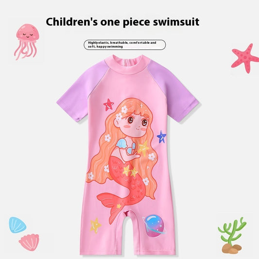 Children Swimsuit Sun Protection One Piece Swimsuit