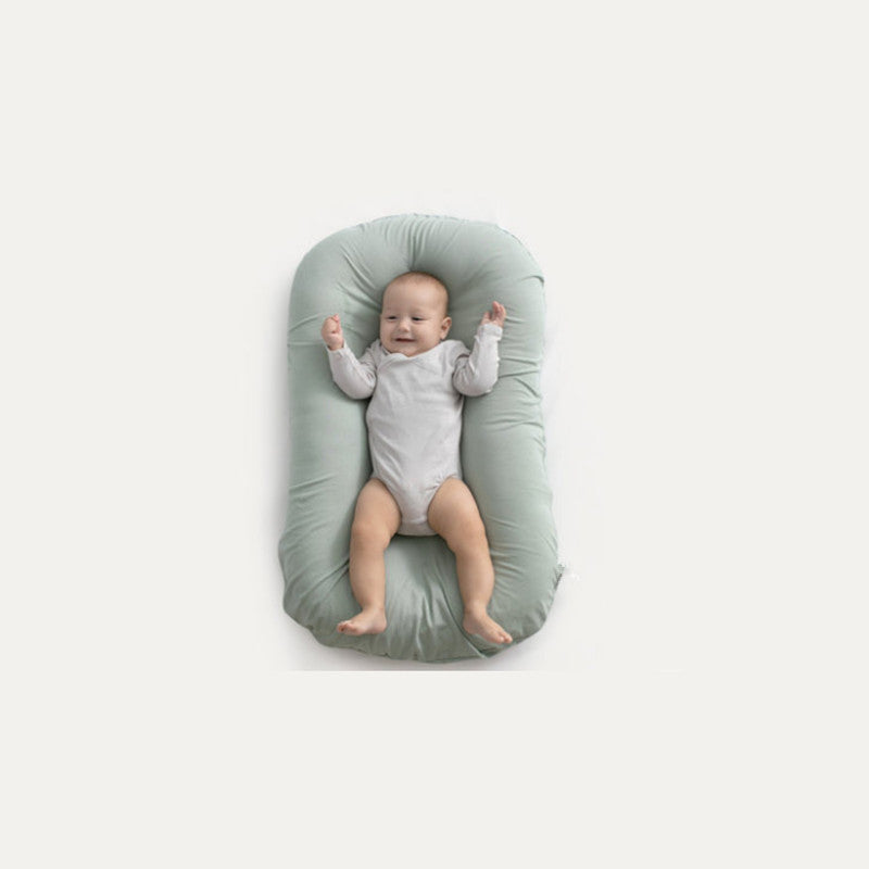 سرير أطفال حديثي الولادة من Baby Nest Bed، سرير أطفال محمول من القطن، وسادة سفر