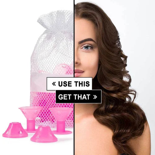 Alamaraat™ Silicone Hair Curlers (10 piece)