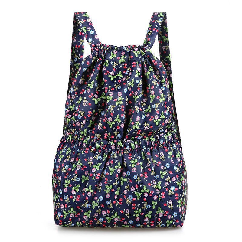 Simple Printed Backpack Drawstring Drawstring Pocket Backpack