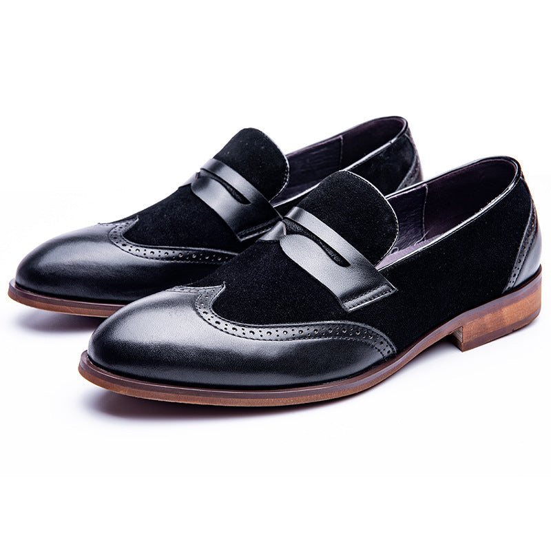 British Style Casual Leather Shoes Men's Retro