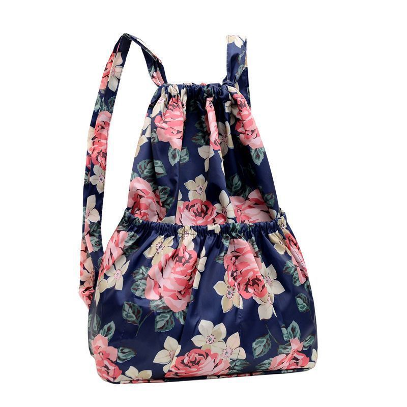 Simple Printed Backpack Drawstring Drawstring Pocket Backpack