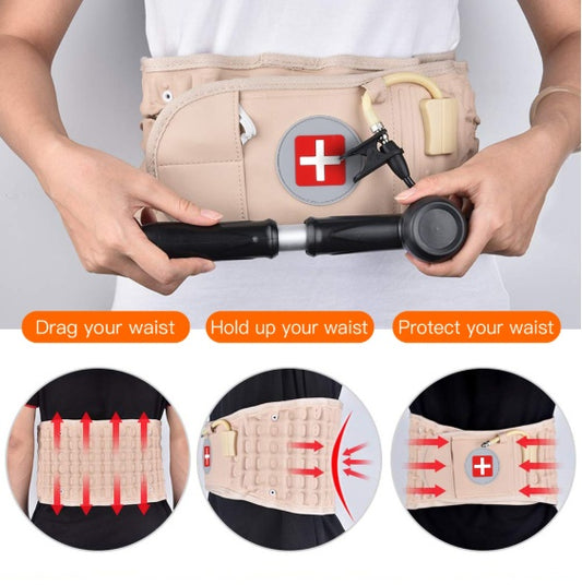 Waist Air Traction Brace Belt Spinal Lumbar Support Back