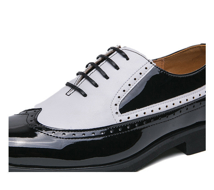 Fashion Men's British Style Brogue Leather Shoes