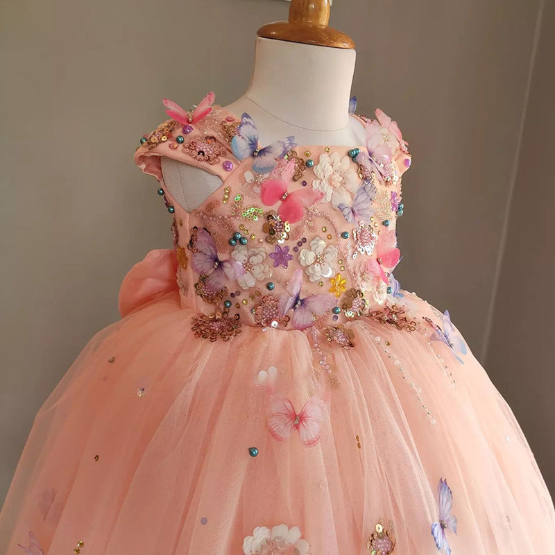 Children's Handmade Flower Fashion Special Dress