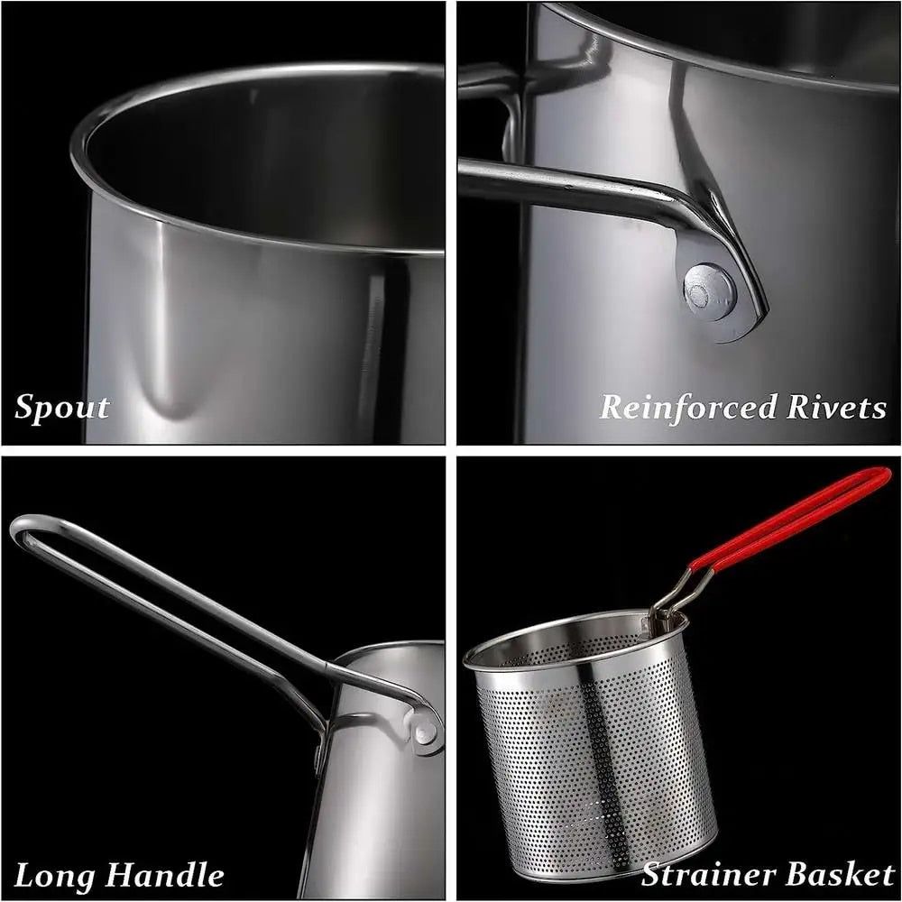 FryPro™ Frying Pot With Strainer Basket