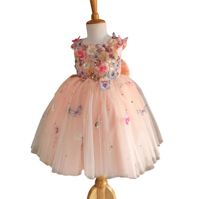 Children's Handmade Flower Fashion Special Dress