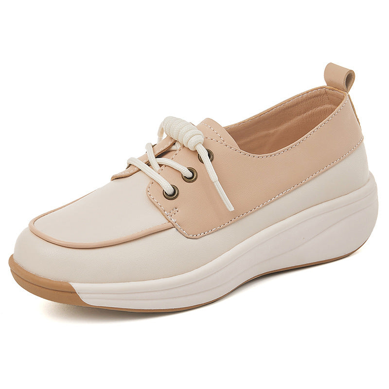 Comfortable Bottom Soft Surface Breathable White Shoes