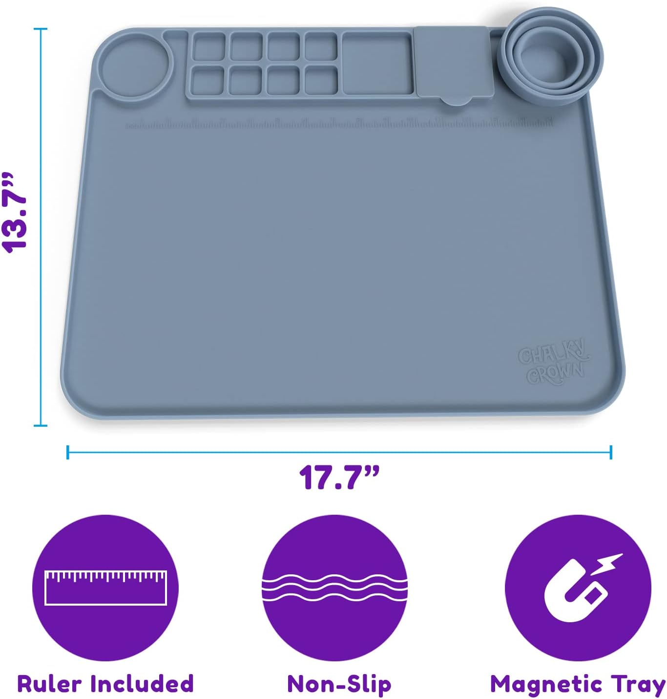 Silicone Art Mat with Cup