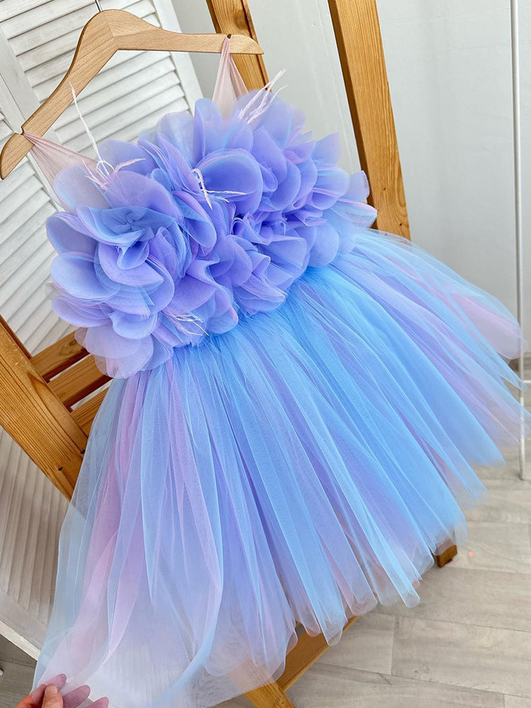 Wedding Children's Simplicity Puffy Yarn Dress