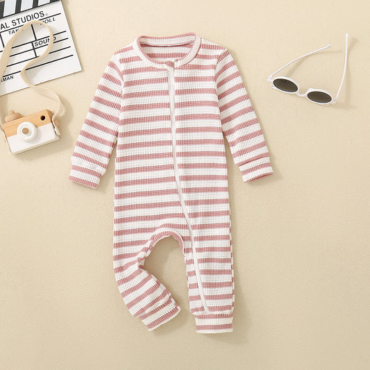 Baby Girl Multi-color Stripe Jumpsuit