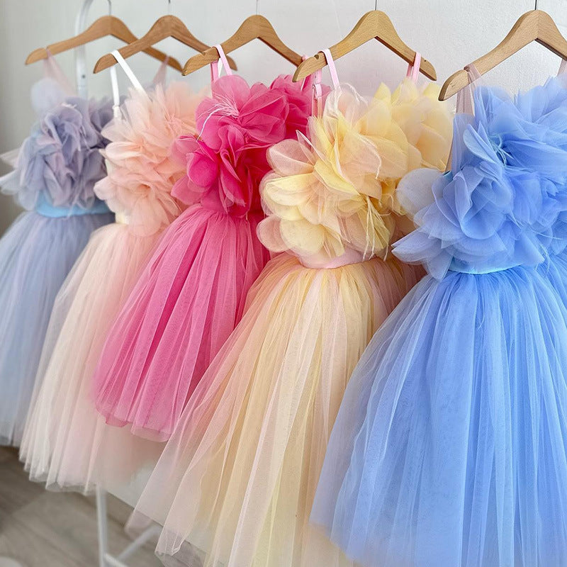 Wedding Children's Simplicity Puffy Yarn Dress