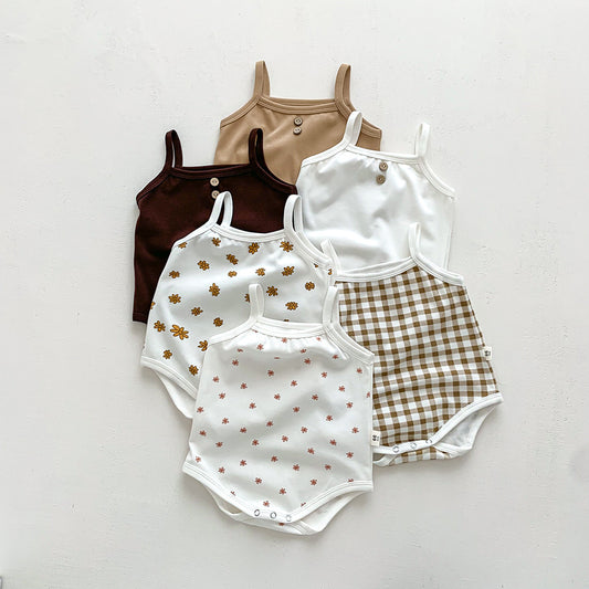 Korean Style Baby Summer Wear Jumpsuit Thin