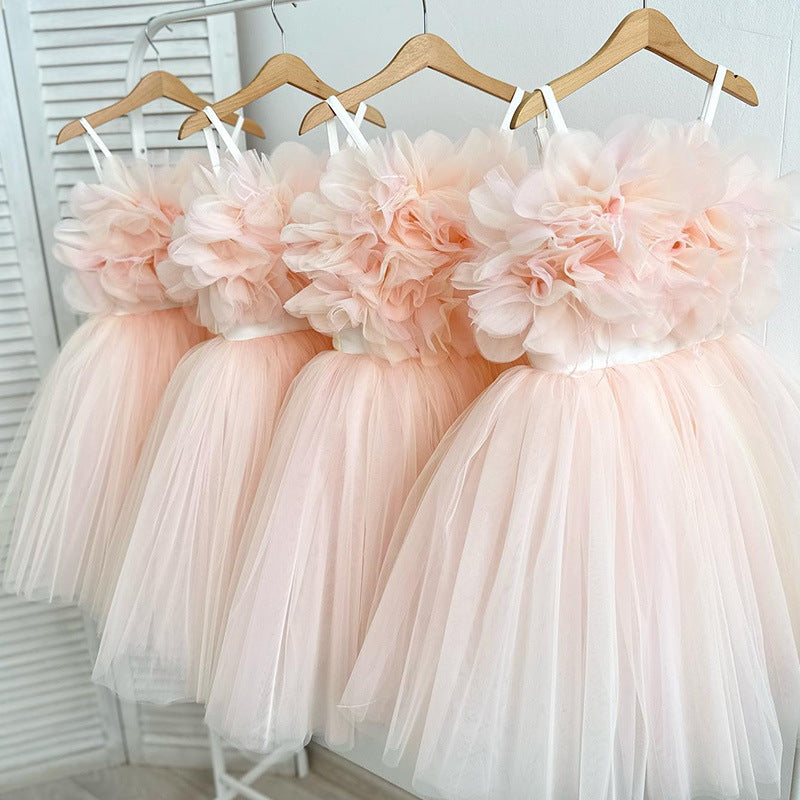 Wedding Children's Simplicity Puffy Yarn Dress