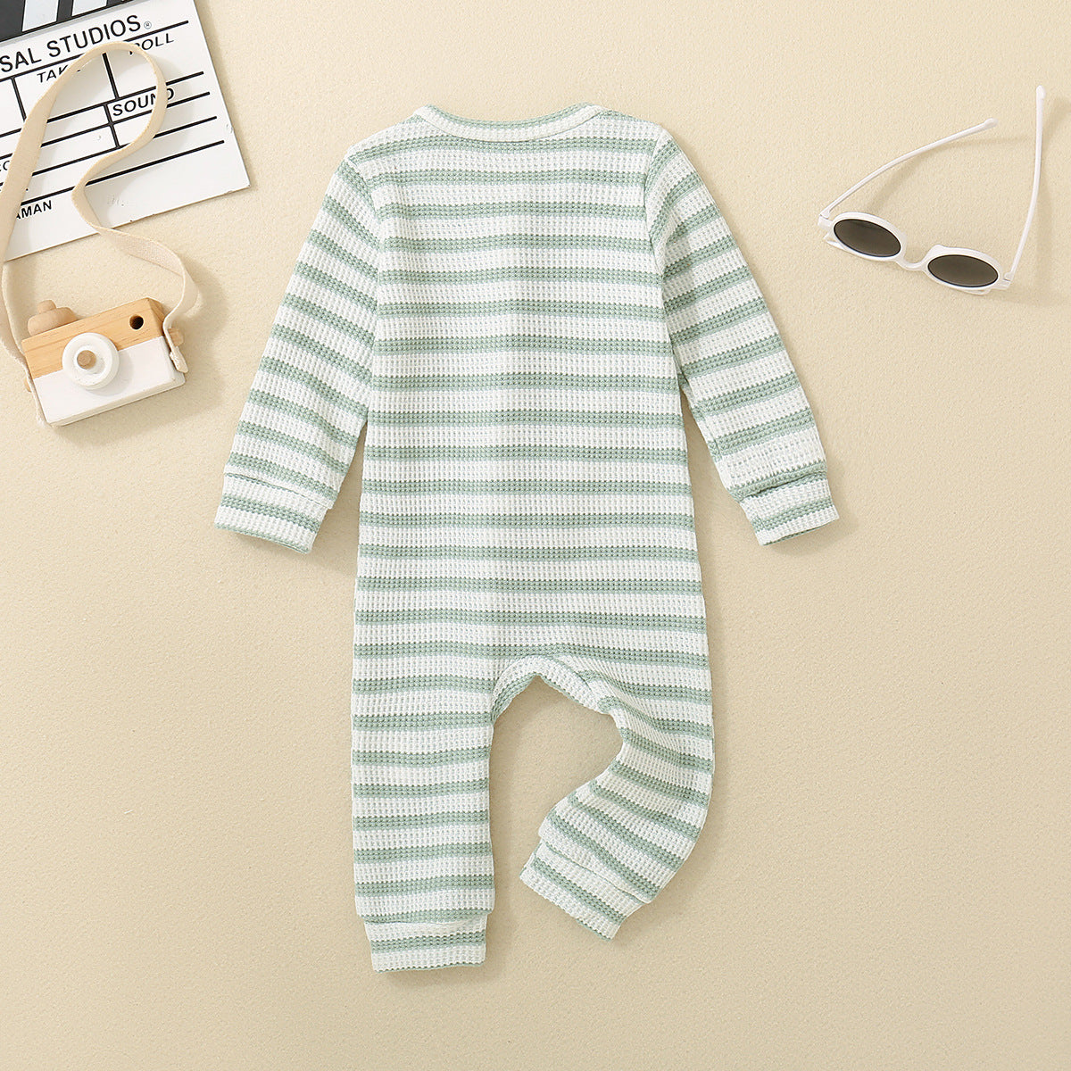 Baby Girl Multi-color Stripe Jumpsuit