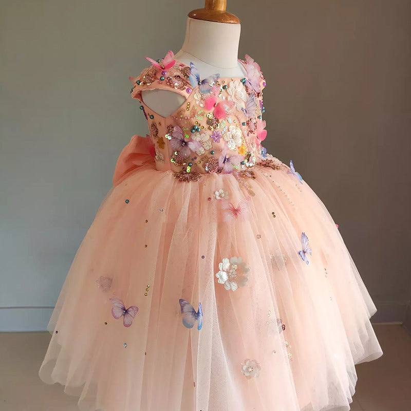 Children's Handmade Flower Fashion Special Dress