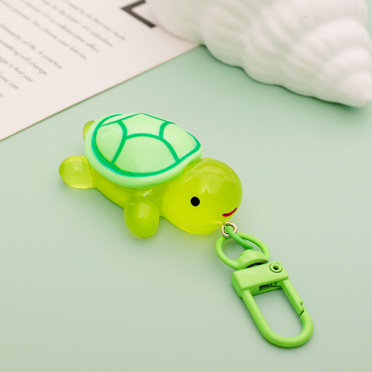 Luminous Little Turtle Keychain Cute Pendant