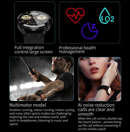 2 In 1 HI-FI  Men Smart Watch