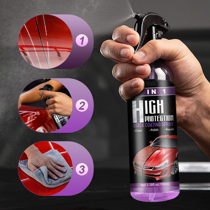 High-protection fast automotive coating spray