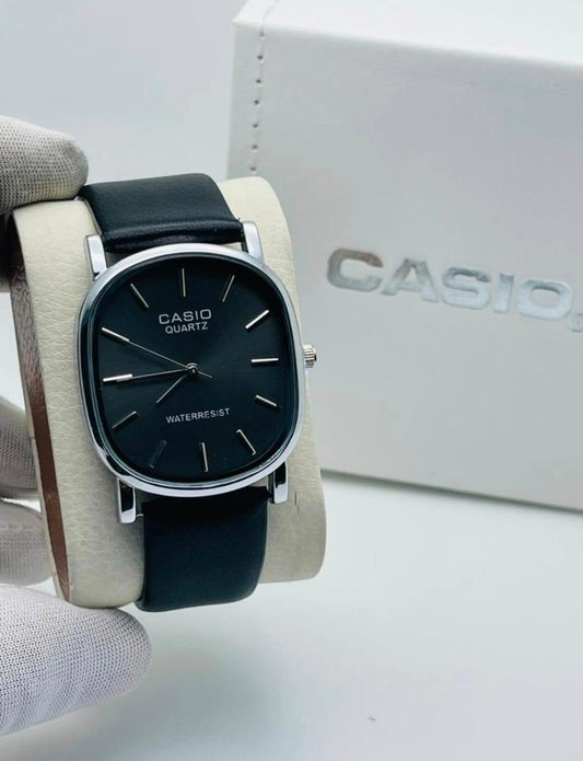 Casio Quartz Leather Watch