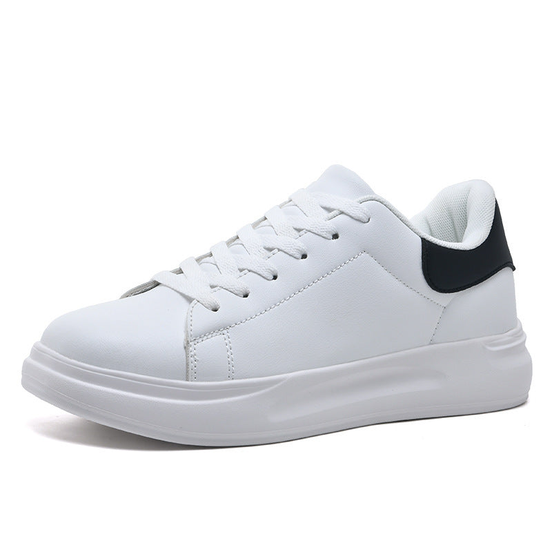 Large Size White Shoes Leather Waterproof Leisure Sneaker