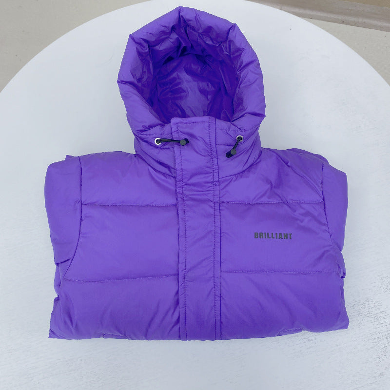 Children's Mid-length Down Jacket Thickened