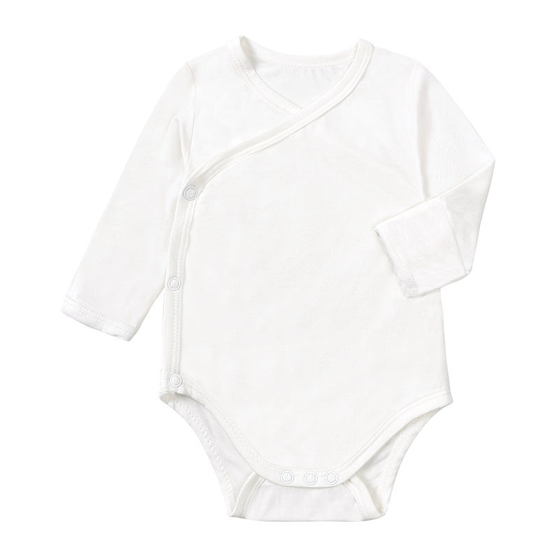 Baby Bamboo Fiber Long Sleeve Baby Bodysuit Jumpsuit