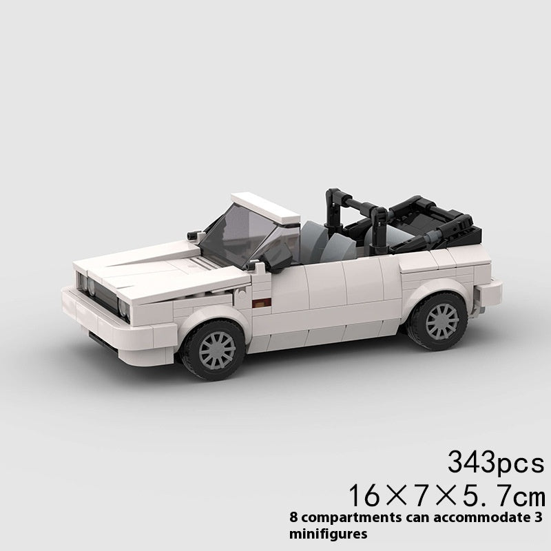 ألعاب بناء صغيرة الحجم من طراز MK1 Cabriolet Racing MOC