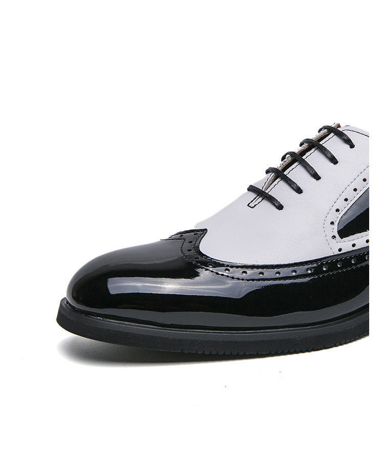 Fashion Men's British Style Brogue Leather Shoes