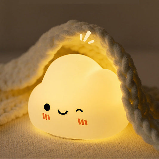 Smiling Clouds LED Squishy Night Light Lamp