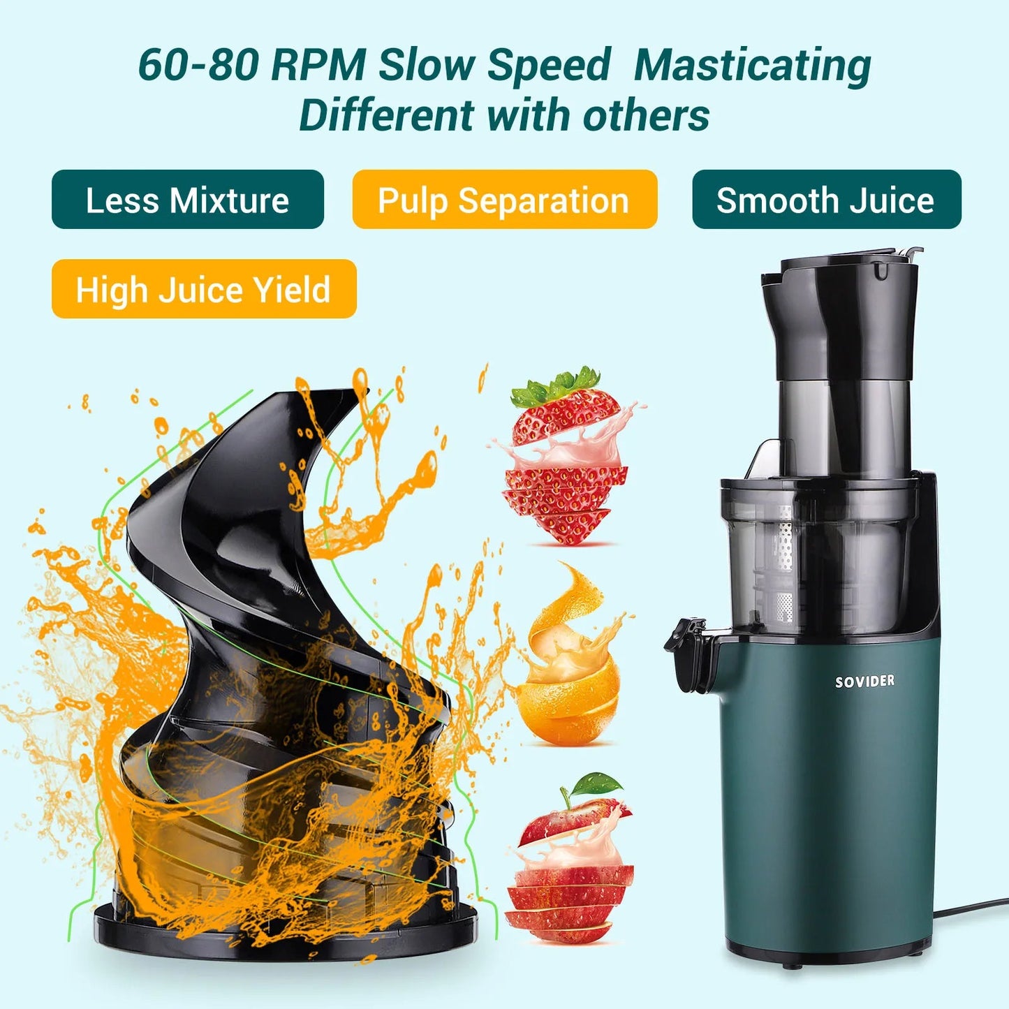 Pure Pulse Cold Press Juicer