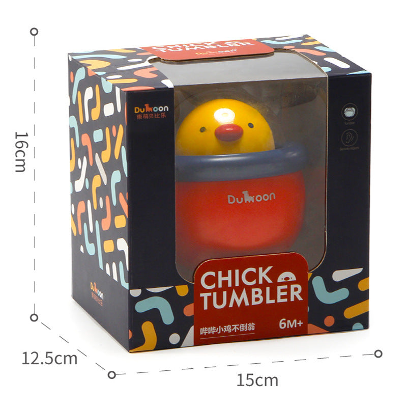 Little Cute Chicken Tumbler Music Bells Infants Educational Early Education Baby Rattle Toys