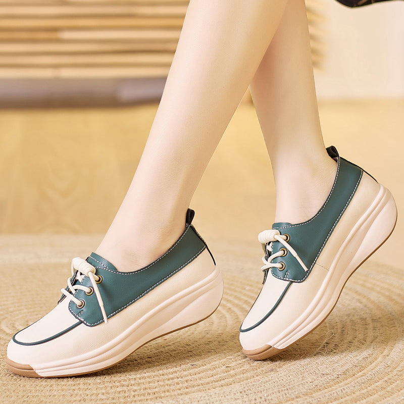 Comfortable Bottom Soft Surface Breathable White Shoes