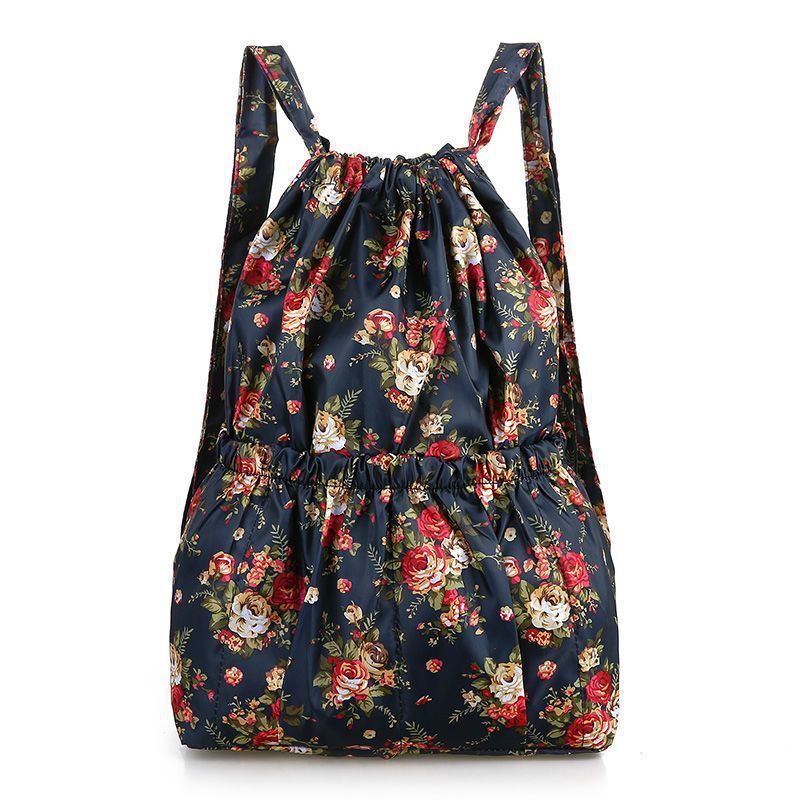 Simple Printed Backpack Drawstring Drawstring Pocket Backpack