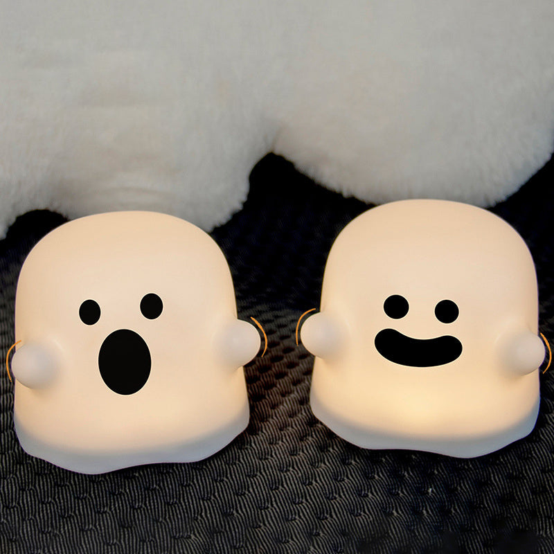 Halloween Ghost LED Squishy Tap Tap Night Light Lamp